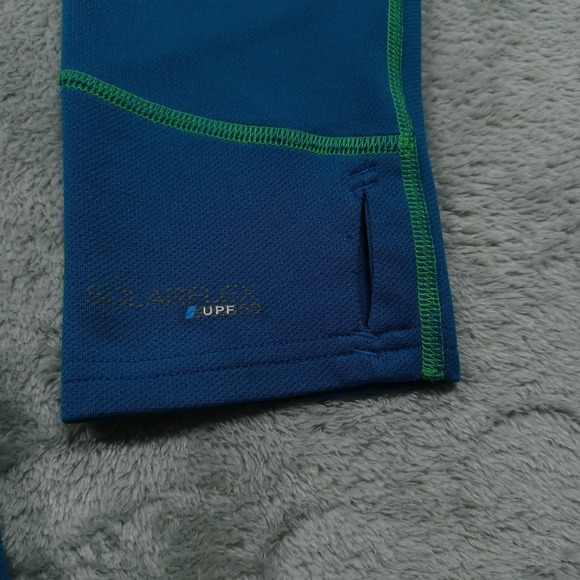 Simms Sweater Womens Large Blue Hoodie Pullover Solarflex Pockets Casual - Picture 7 of 9